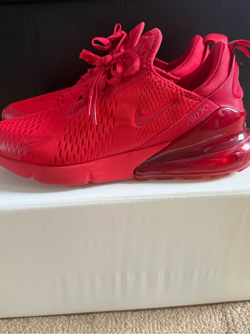 Nike Women’s Air 270 Sneakers - Bright Red - Picture 3 of 9